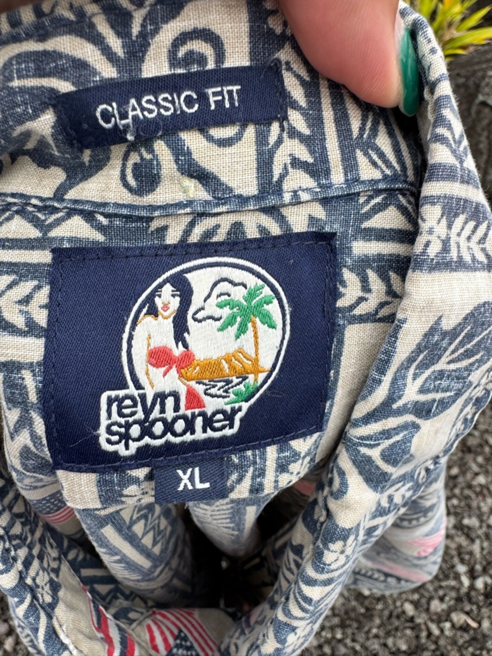 Reyn Spooner Men’s Hawaiian Shirt XL Classic Fit Aloha USA Flag Print - Picture 6 of 6
